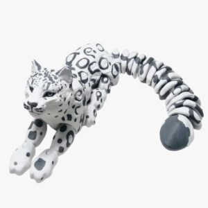 3D printed snow leopard